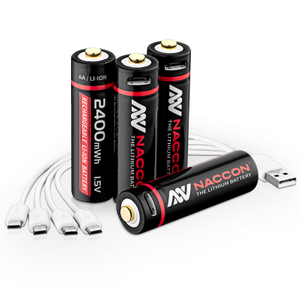 Charger-free Battery,one USB Cable 1.5v 2400mWh 